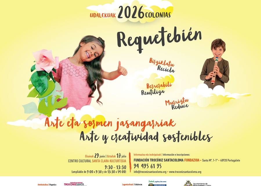 Abierta la inscripción para las Colonias Arte y Creatividad 2026